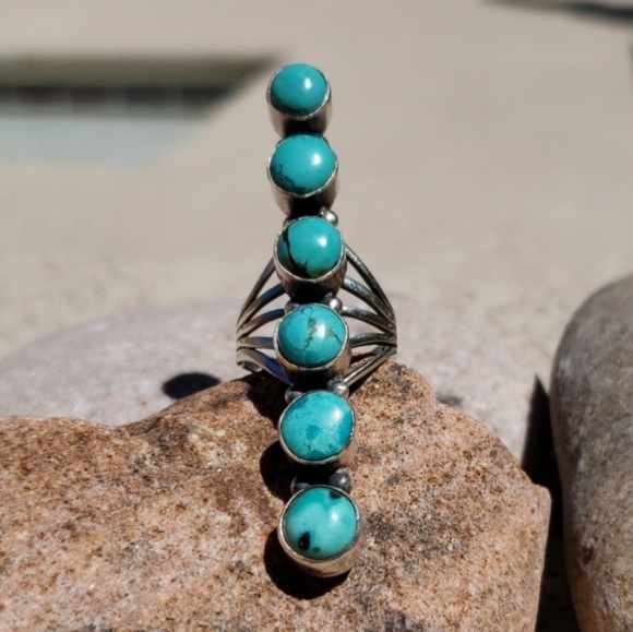 Jewelry - RESERVED Sterling Silver Southwestern Ring Sz 8